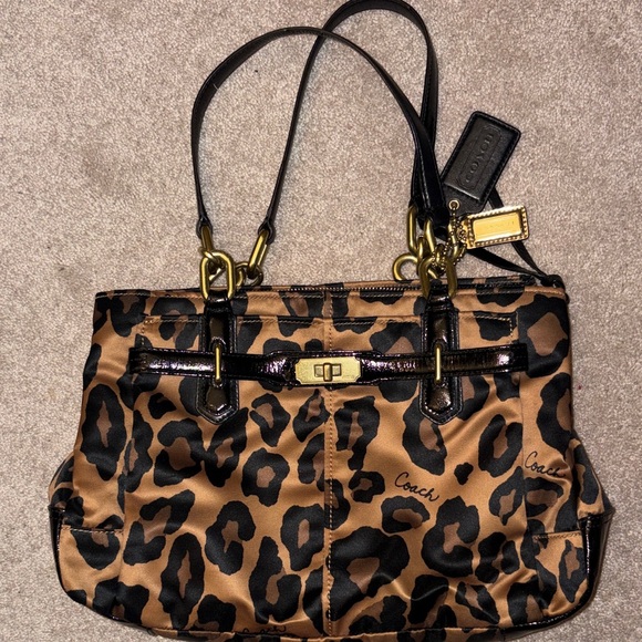 Coach Chelsea Ocelot Jayden leopard print bag READ DESCRIPTION - Picture 1 of 11